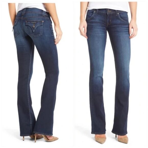 Hudson Bootcut Jeans Women's 26 x 31.75 Flap Back Pockets Low Rise W170DYA - Picture 1 of 14